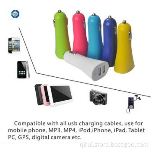 Colorful car charger, multiple colorNew